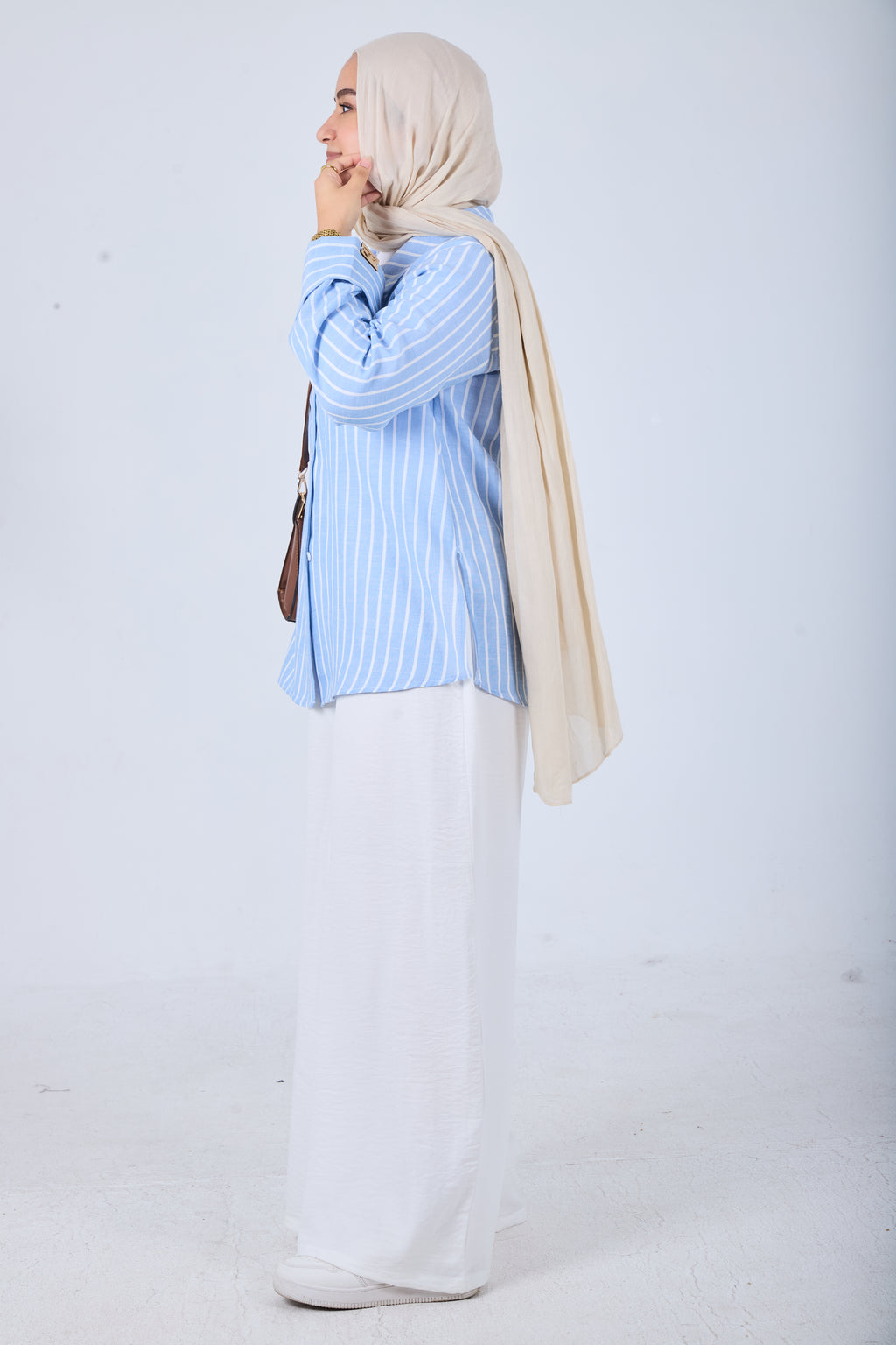 White Wide Leg Linen Pants