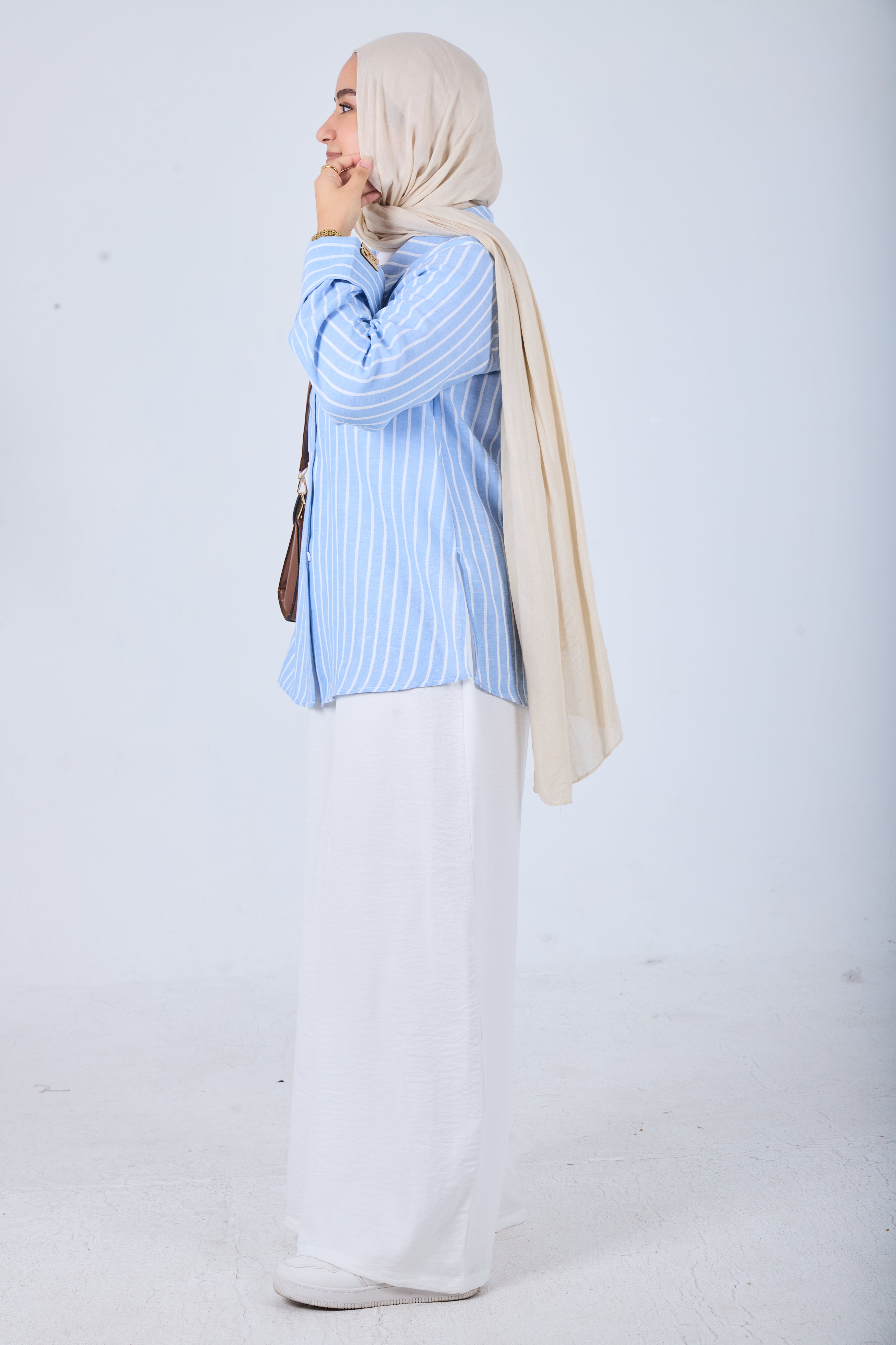 White Wide Leg Linen Pants