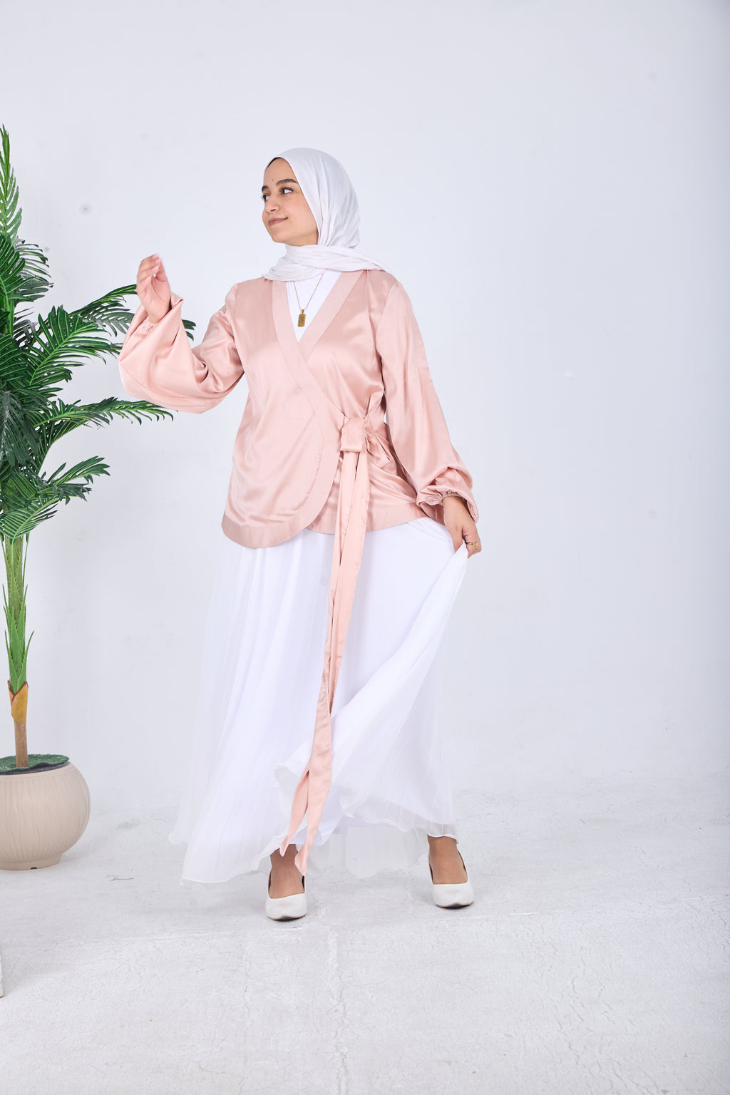 Farah Satin Blouse
