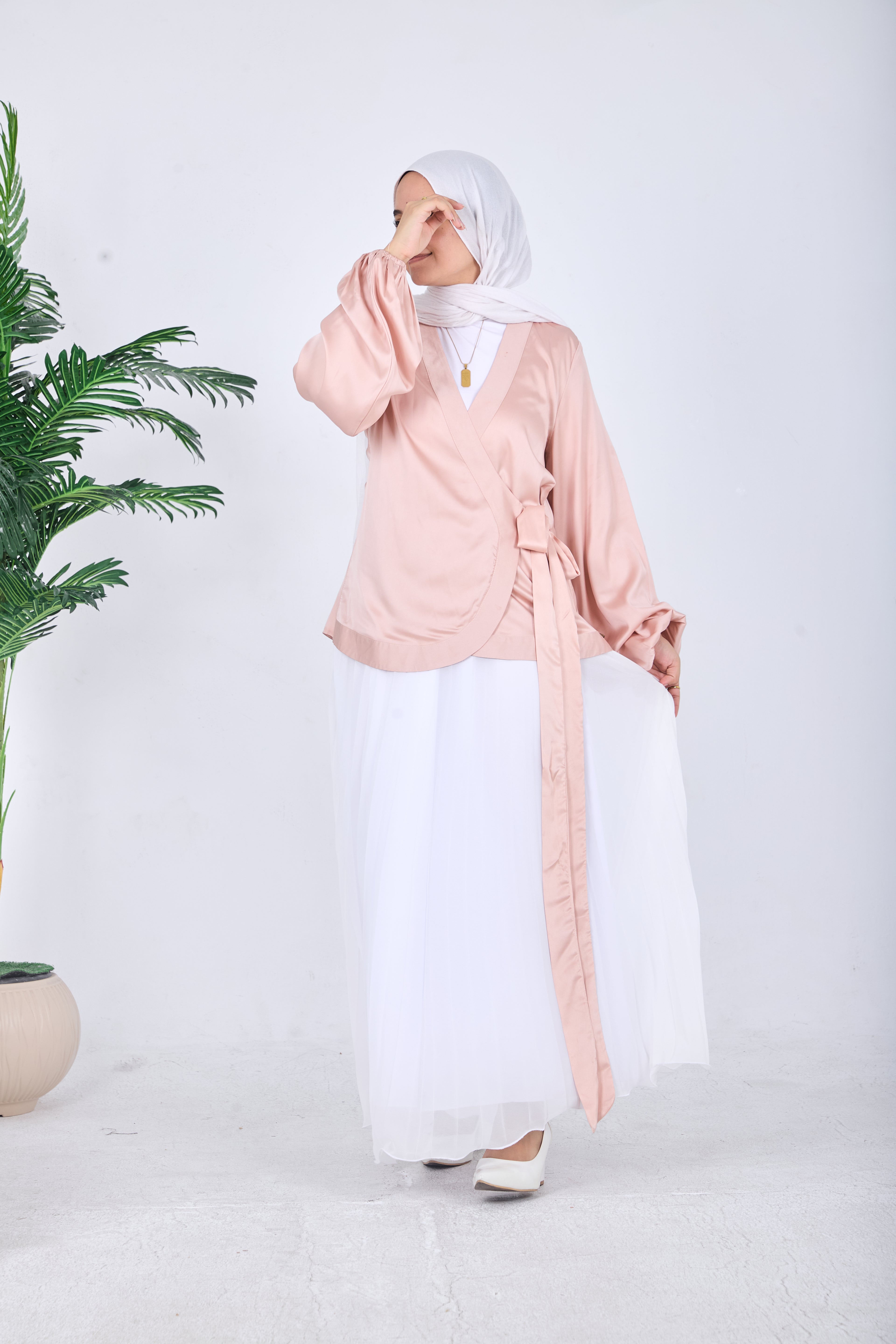 Farah Satin Blouse